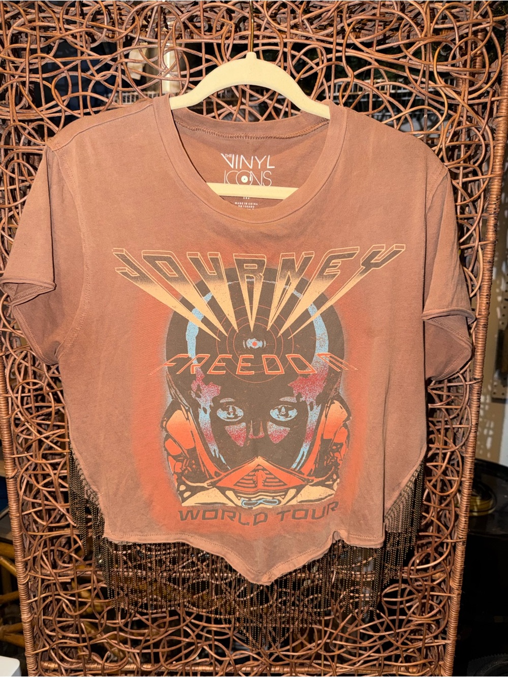 Vinyl Icons Journey Freedom Graphic Tee - Rust Brown